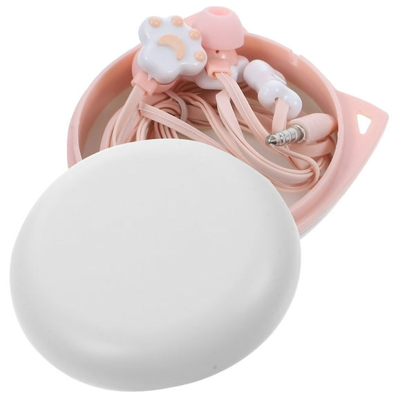 Pawsdot 1Pcs Cute Ear Headphones Cartoon Headphones in Pink for Everyday Use Back to School