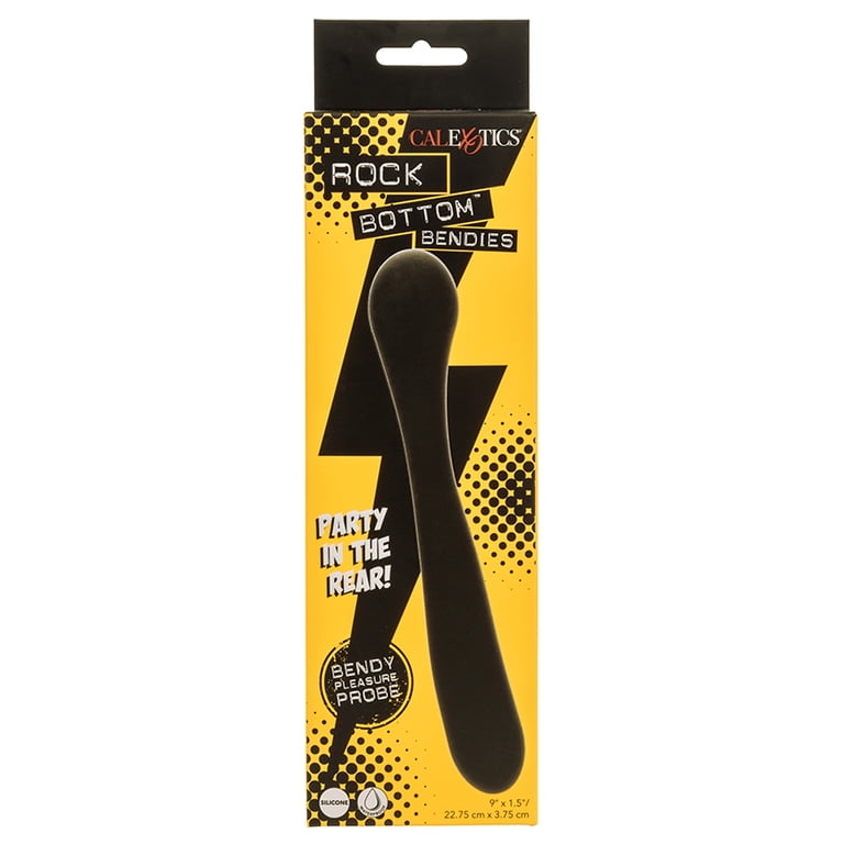 mouth toy sex CalExotics Rock Bottom Bendies Bendy Pleasure Probe Anal Sex Toy, Black