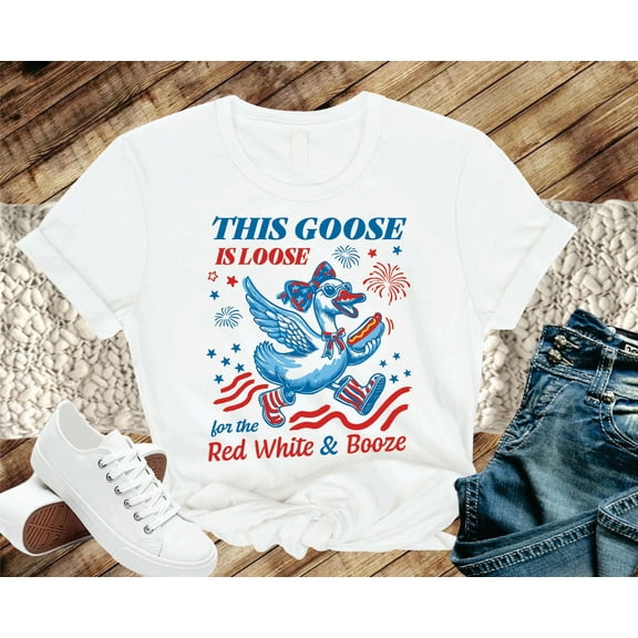 Red White and Blonde shirts