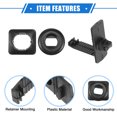 thumbnail image 4 of Unique Bargains 4 Kits Car Holder Retainer Compatible for Honda for Acura Plastic Black Floor Mat Fixing Clips, 4 of 7