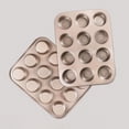 thumbnail image 1 of Carbon Steel Baking 12 Mini Cake Mold Non-Stick Plate High Temperature Cake Mold Kitchen Baking Tools, 1 of 6