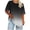 Black, variant on Jalioing Plus Size T Shirt for Women Casual Loose Short Sleeve Round Neck Pullover Tee Fashion Gradient Summer Shirts Tops