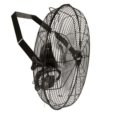 NewAir - 3000 CFM 18” High Velocity Wall Mounted Fan with Sealed Motor Housing and Ball Bearing Motor - Black