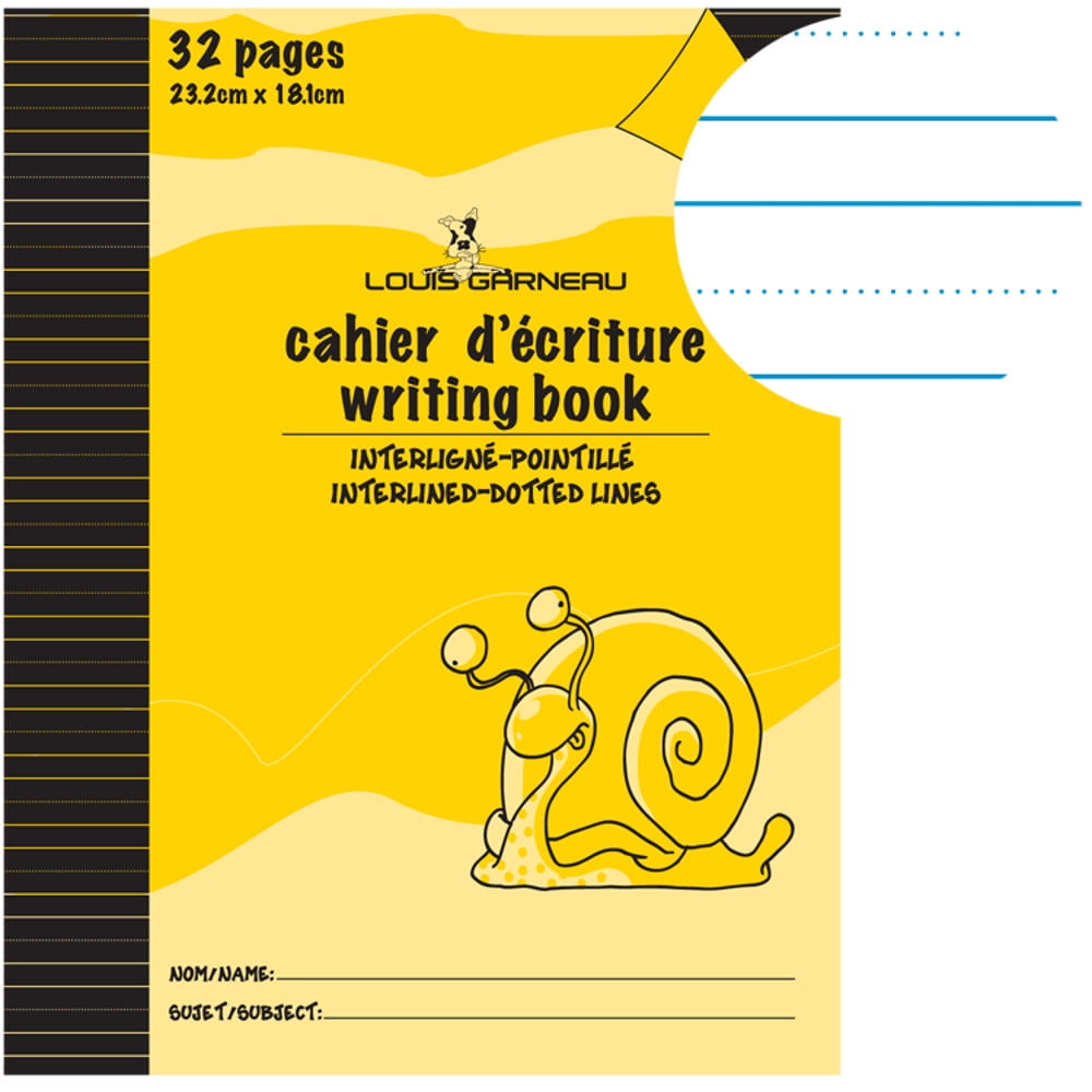 Louis Garneau interlined/dotted notebook yellow