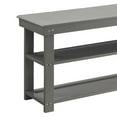 thumbnail image 3 of Convenience Concepts Oxford Utility Mudroom Entryway Bench in Gray Wood Finish, 3 of 4