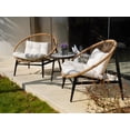 thumbnail image 4 of Grand Patio Outdoor Wicker Oversized Chair for Garden Poolside Backyard Lawn, Beige Cushion, 4 of 5