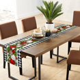 thumbnail image 5 of Christmas Black and White Table Runner Buffalo Check Plaid Table Runner Seasonal Winter Xmas Holiday Decorations for Indoor Outdoor Kitchen Dining Living Room Wedding Party 13 x 72 Inch, 5 of 7