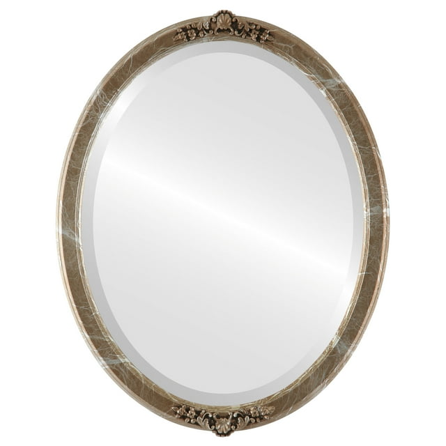 Athena Framed Mirror - Champagne Silver
