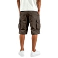 thumbnail image 5 of CONZONE Men's Baggy Cargo Shorts Wide Leg Shorts for Men Trendy Elastic Waist Solid Soft Casual Joggers Shorts With Pockets, 5 of 7