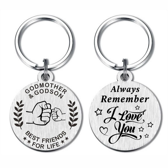 FALOGIJE Godmother Gifts from Godson, Godmother Birthday Keychain