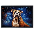 thumbnail image 2 of American Bulldog Dog Canvas Van Gogh Starry Night Wall Art Gifts Canvas Wall Art Frame Music Artist Customized Canvas Framed Photo Art Work For The Bedroom(Gifts For Dog Lover ), 2 of 6