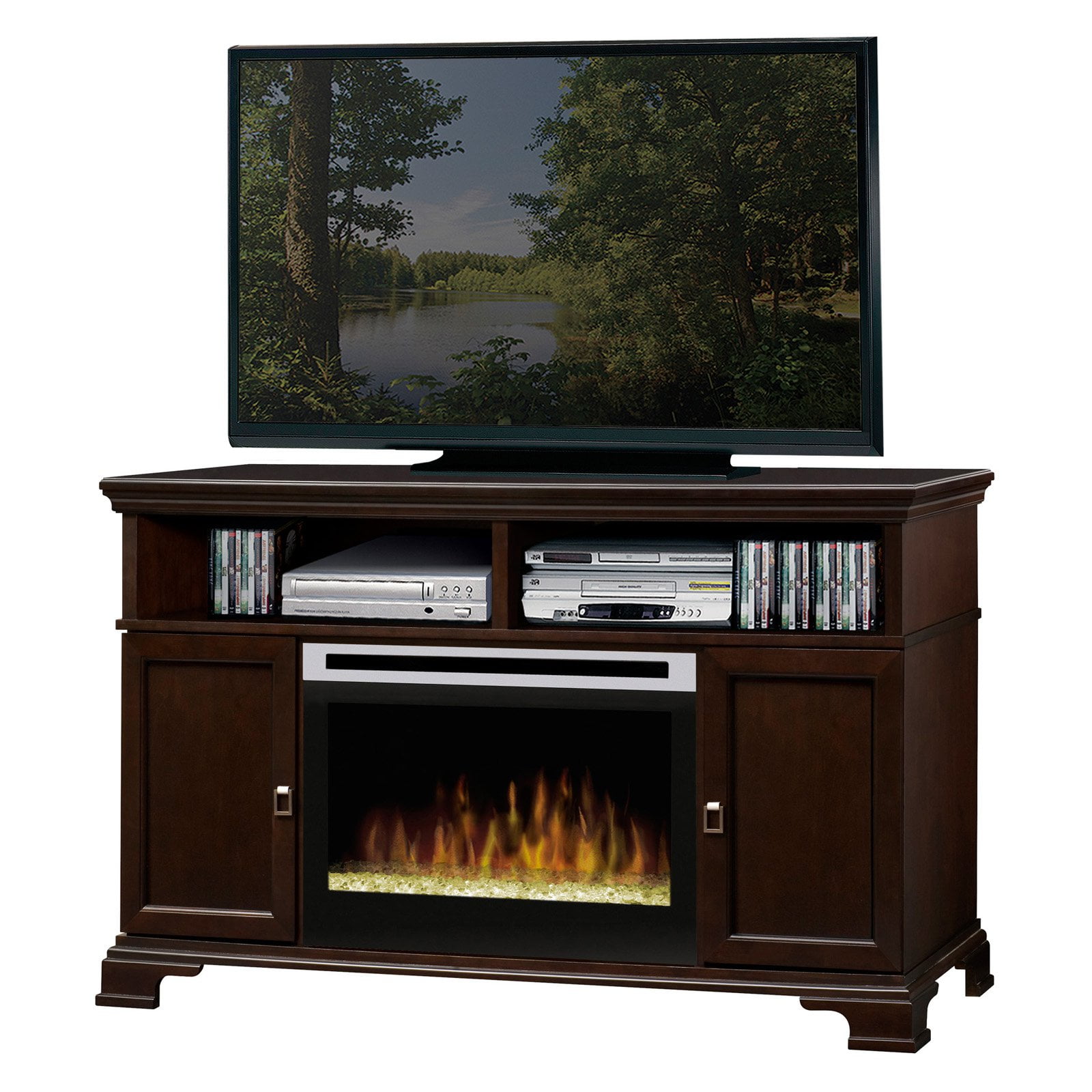 Dimplex Brookings Media Console Electric Fireplace With Acrylic Ember Bed For Tvs Up To 52 Espresso Com Media Console Electric Fireplace, Dimplex Brookings Media Console Electric Fireplace