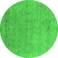 thumbnail image 1 of Ahgly Company Indoor Round Abstract Green Contemporary Area Rugs, 6' Round, 1 of 1