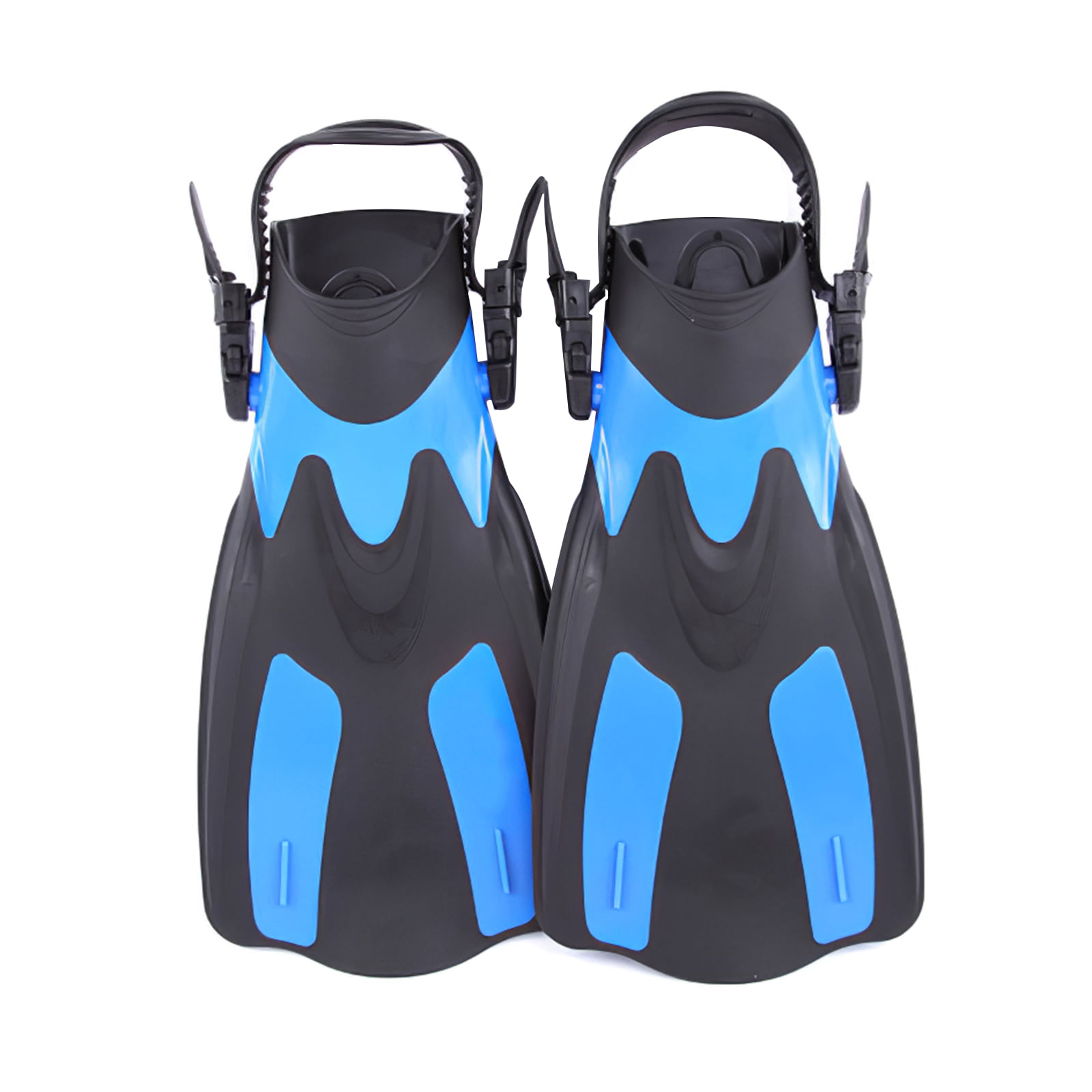 Flippers Fins Diving Swimming Snorkeling Scuba Size Swim Kids Foot Dive Blue New 