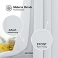 thumbnail image 3 of Deconovo Solid Blackout Window Curtains - Decorative Thermal Insulated Curtains and Drapes for Patio Door (52x108 inch, Grayish White, Set of 2 Panels), 3 of 8