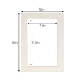 thumbnail image 3 of Winter Suede Acid Free 12x16 Picture Frame Mats with White Core Bevel Cut for 8x12 Pictures - Fits, 3 of 3