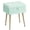 Moonlight Green, variant on SONGMICS Vanity Stool Chair with Storage, Makeup Stool, Footrest Footstool Ottoman, Metal Legs, Adjustable Feet, Light Lilac
