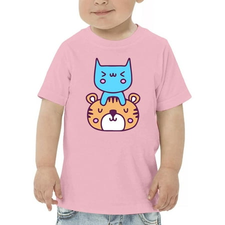 

Cute Cat And Tiger Stack T-Shirt Toddler -Image by Shutterstock 2 Toddler