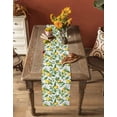 thumbnail image 5 of Ldtrchee Summer Lemon Table Runner 70 Inches, Green Botanical Watercolor Fruits Bed Runner Dresser Scarves Tabletop for Indoor Outdoor Parties/Ceremony/Banquet, 13" x 70", 5 of 8