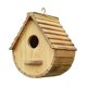thumbnail image 1 of Jardín decorativo de casa de cardenal y pájaro azul 2 en 1 de alta resistencia, madera maciza hecha para pájaros azules, gorriones, carboneros y cardenales con Alt de cobre, 1 of 5