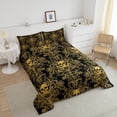 thumbnail image 4 of Manfei Abstract Skull Comforter Sets Queen Size,Bohemian Damask Bedding Queen Comforter Set,Gothic Style Comforters & Duvets,Breathable Halloween Room Decor,Reversible,3 Pieces, 4 of 8