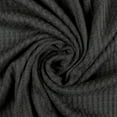 thumbnail image 4 of 59" Wide Rayon Spandex Waffle Open Knit Fabric-Anti Wrinkle,Breathable Fabric by the Yard-210 GSM-for Sewing, Apparel, Clothing, Headbands, Decorations, School, Home, and DIY Projects-Charcoal2Tone, 4 of 4