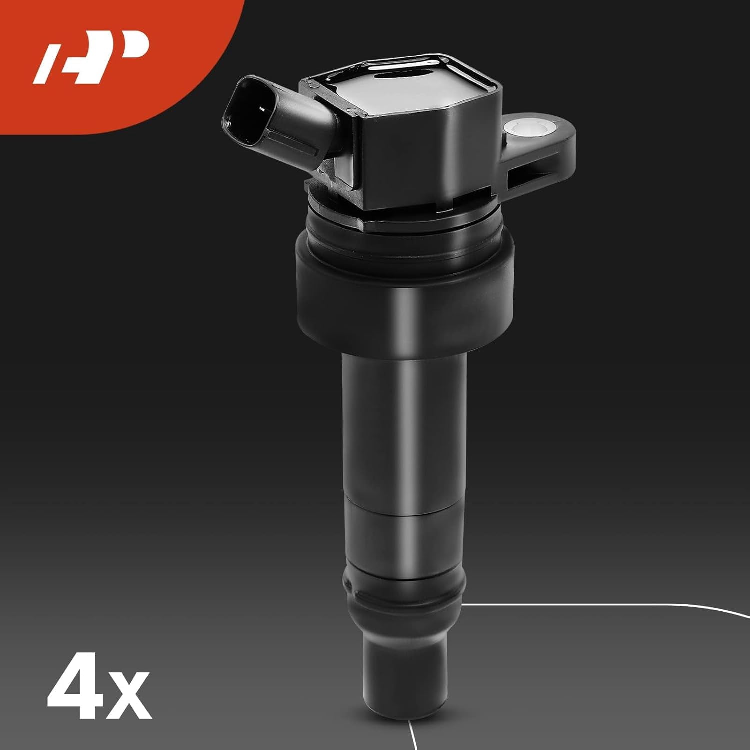 A-Premium Set of 4 Ignition Coil Pack and Iridium Spark Plugs Compatible with Hyundai Veloster 2014-2015 & Kia Forte Koup 2014-2015, Forte5 2014-2015, 1.6L, Replace# NGK93655