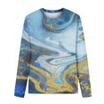 thumbnail image 4 of EQWLJWE Robes Maxi d'Été pour Femmes 2024 Vacances Tendance, Robes Sans Manches de Plage pour Femmes en Solde, Grande Taille Décontractée Imprimée Col Rond Manches Courtes Ample Longueur Genou, 4 of 5