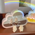 thumbnail image 3 of Vikakiooze Cloud Tulip Mirror Night Light,DIY Tulip Cloud Mirror Night Lights for Bedroom,Bedroom Living Room Destop Decor Night Light,Creative Gift for Friends,Birthday,Mother's Day, 3 of 6