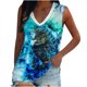 thumbnail image 1 of Tops de chaleco de impresión sin mangas de ocio con cuello en V de moda para mujer Fridja  qr5789, 1 of 5