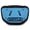 Columbia Blue, Black, variant on Battle Sports Youth Team Color Back Plate with BATTLE Logo - Maroon/White