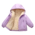 thumbnail image 6 of OGLCCG Girls Winter Coat Fleece Lined Hooded Puffer Jacket with Pockets Warm Full Zip Thick Parka Coats,Size 1-7, 6 of 8