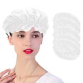 thumbnail image 5 of Gorros de baño, 5 gorros de ducha impermeables, gorros de ducha de salón, protección para el cabello, gorros de baño, instalación sin esfuerzo, 5 of 5