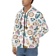 thumbnail image 3 of Kdxio Cartoon Animals Print Men Hoodies Casual Hoodies for Men with Zip Pockets Full Zip Long Sleeve Sweatshirt Sports Hooded Jacket-Large, 3 of 5