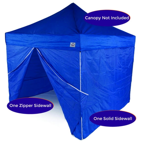 Impact Canopy 10 x 10 Canopy 4 Sidewalls, Outdoor Gazebo Canopy Replacement Walls Only, Royal Blue