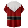 thumbnail image 3 of BLTIBY Christmas Shirt for Men Fun Xmas Printed Casual V Neck Short Sleeve Vintage Hawaiian Santa Shirts Casual Fashion Comfy Tops 2024 White L, 3 of 3
