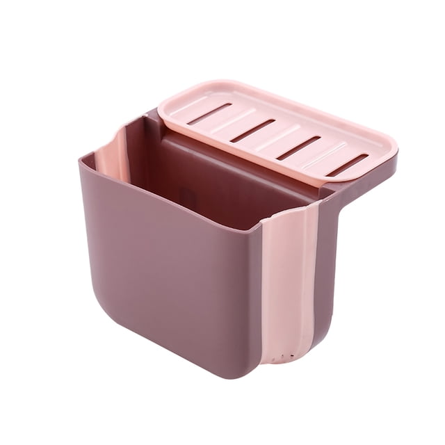 Toystoory Cesta de almacenamiento para fregadero, estante de almacenamiento de succión de plástico, soporte organizador de lavabo de drenaje plegable Organizadores de utensilios de cocina Rosado Toystoory HA003273-01
