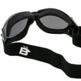 Birdz Eyewear Bald Eagle Padded Motorcycle Riding Safety Goggles Black