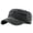 Green, variant on Mens Cadet Army Cap Vintage Washed Distressed Flat Top Military Sunshade Outdoor Sport Hat for Unisex