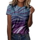 thumbnail image 1 of Gibobby Blusas De Mujer Camiseta de manga corta con cuello redondo informal de verano para mujer（Morado， S), 1 of 4