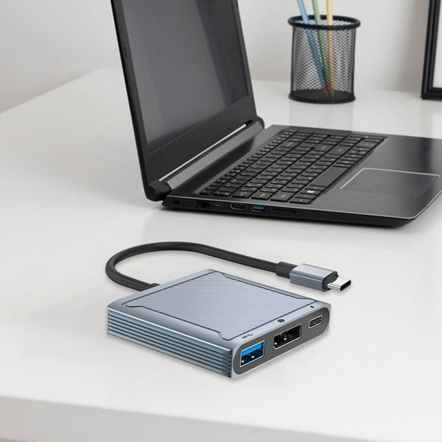 Hub USB C a DisplayPort perfecl estación de acoplamiento 3 en 1