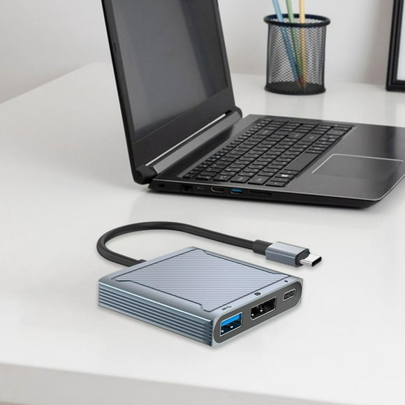 Runquan USB C to DisplayPort Hub Converter Docking Station for Laptop Notebook Phone