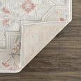 thumbnail image 5 of Hauteloom Leena Persian Oriental Living Room Bedroom Area Rug - Traditional Medallion - Boho Vintage - Grey, Beige, Cream, Pink - 7'9" x 9'6", 5 of 15