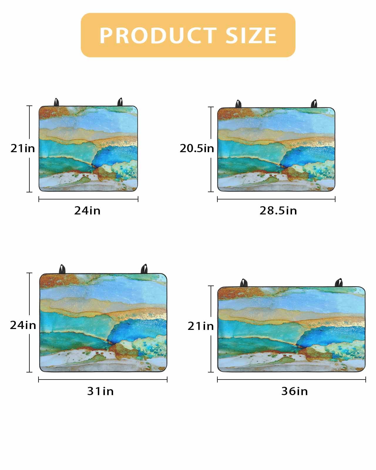 Large Induction Cooktop Protector Mat Watercolor Marble Stove Top Covers for Electric Stove, Vintage Abstract Marble Texture Decorative Stove Burner Cover Mats, Glass Top Stove Cover