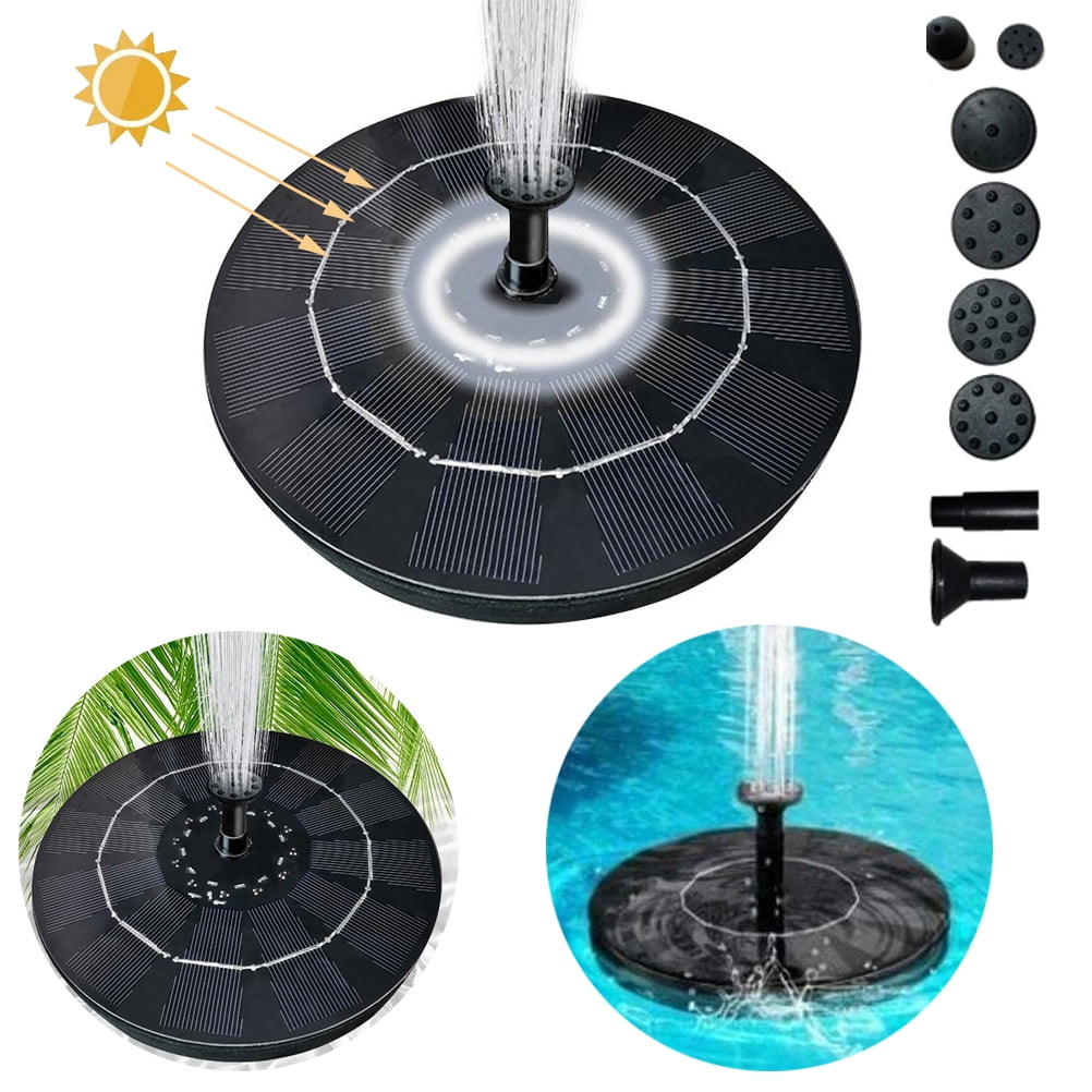 ADVEN Solar Fountain Pump, Solar Powered Fountain Pumps, Standing Solar