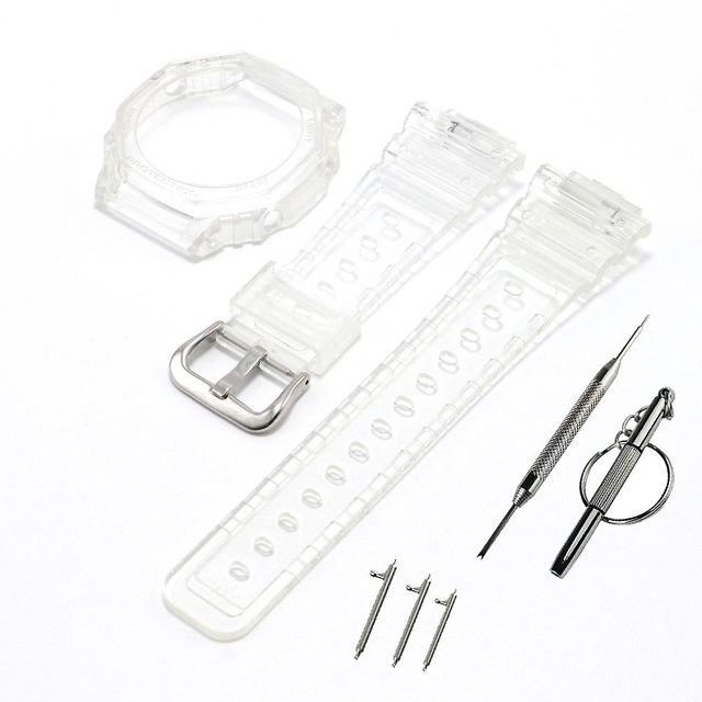 Suitable For Silicone Watch Strap For Casioak Ga2100 Ga2110 Rubber Case Bezel Quality And Replacement Watchband Accessories Watch Strap