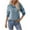 Blue, variant on Womens V-Neck Sweater Long Sleeve Pullover Checkerboard Knit Tops Casual Relaxed Fit Blouse