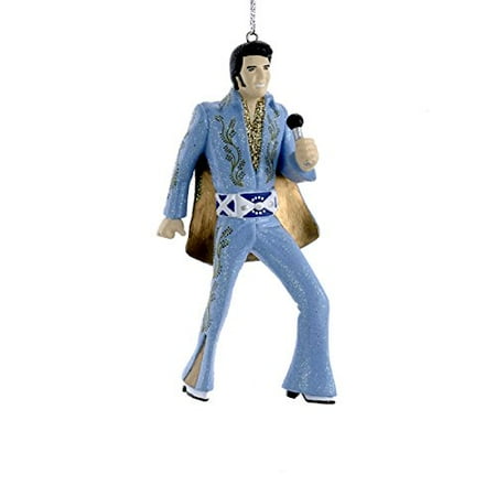 Blue Suit Elvis Presley With Microphone Christmas Tree Ornament Blue Suit Elvis Presley with Microphone Christmas Tree Ornament, Kurt Adler By Kurt Adler - Blue Suit Elvis Presley With Microphone Christmas Tree Ornament