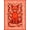 Red Orange Cream, Pattern 3, variant on ODIKA 8'x10' Washable Area Rug Durable, Non-Slip Pixel Octopus Cartoon Retro Wave Border Arcade Tentacle Motif for Living Room, Under Sectional, Family