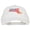White, variant on USA Flag Massachusetts Map Embroidered Washed Buckle Cap - White OSFM